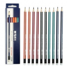 晨光铅笔AWP30901三角抽条HB 彩色杆 12支/混色装