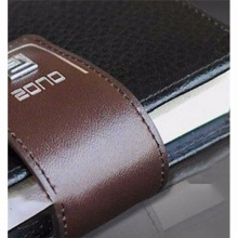 卓能真皮带扣皮面笔记本ZN-PK1060 60K（15.5*9.2） 黑色/棕色 带盒子