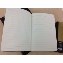 华岁皮面笔记本16063 16K（2615） 黑色 80g米黄纸
