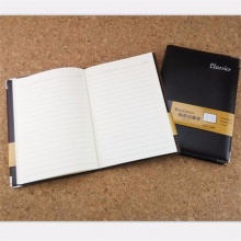 华岁皮面笔记本16061 16K 黑色/咖啡色 15本/盒 商务皮面缝边包角