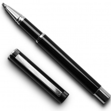 得力 S110 宝珠笔 时尚简约风格 子弹头 0.5mm 黑色