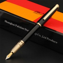 毕加索 PS-918 梦幻波尔卡系列钢笔 明尖 纯黑银夹/纯黑金夹 礼盒包装