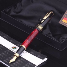 毕加索钢笔PS-915欧亚情怀系列 幻彩赛璐洛 纯黑/翠绿/玫瑰红 礼盒包装