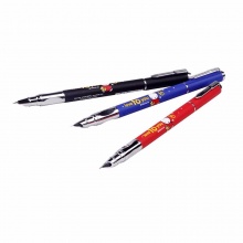 晨光学生金属钢笔FFP43202 卡通图案 壳黑色/蓝色/红色 颜色随机 12支/盒