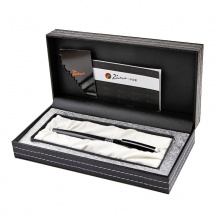 毕加索 PS-918 宝珠笔 纯黑银夹 礼盒包装