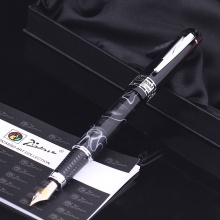 毕加索 PS-915 宝珠笔 欧亚情怀系列 幻彩赛璐洛 纯黑 礼盒包装