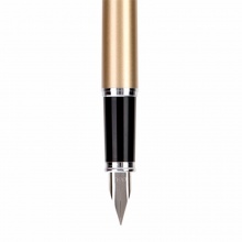得力钢笔S675EF米修斯系列 EF明尖 白色、黑色、香槟色、粉色 1支礼盒装