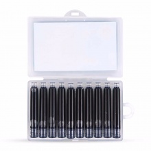 晨光直液式钢笔HAFP0441 组合卡装1支笔+10支墨囊 纯蓝