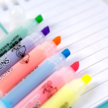 晨光荧光笔SHM22505史努比海洋风 黄色/橙色/紫色/绿色/粉红/蓝色 6色套装