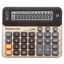 齐心计算器C-2835 电脑按键 语音 土豪金色 2个/盒