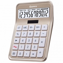 齐心计算器C-8S 苹果系列时尚办公 银色 2个/盒