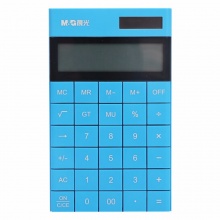 晨光计算器ADG98719 黑色/白色/蓝色/红色 桌面型 简薄平板 10个/盒