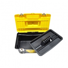 史丹利塑料工具箱STST16028-8-23 16寸/承重10公斤 双层五金工具箱