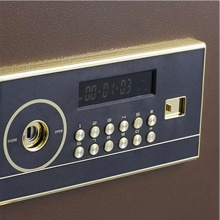 齐心电子密码保管箱BGX-2068(棕色)680*430*380mm密码+钥匙 保险柜/保密柜/保险箱