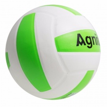 安格耐特F1251_PVC5号贴片排球(白+绿)混色
