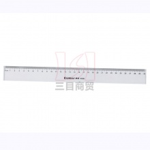 齐心直尺B3251 30CM 塑料透明