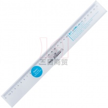 得力塑料直尺NO.6230 30CM 透明