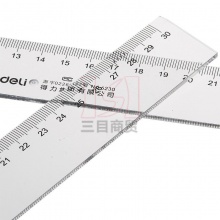 得力塑料直尺NO.6230 30CM 透明