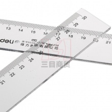 得力塑料直尺NO.6230 30CM 透明