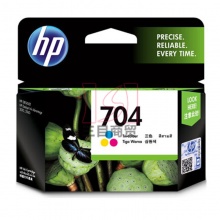 惠普原装墨盒HP704(CN693AA) 彩色 适用于HP喷墨打印机 2010/2060 200页