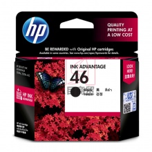 惠普原装墨盒HP46(CZ637AA) 黑色 适用于HP喷墨打印机HP 2020hc/2520hc 1500页