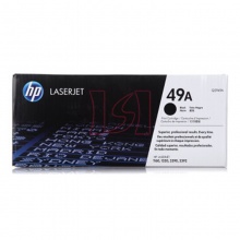 惠普原装硒鼓49A(Q5949A)黑色 彩包 鼓粉一体适用机型:HPLaserJet 1160 3390 1320 3392