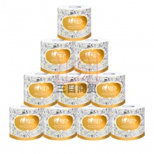 心相印卫生卷纸BT110恒金商用 三层 110克/卷卷筒纸 10卷/提