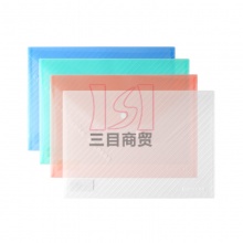 齐心按扣文件袋C330 A4-透明