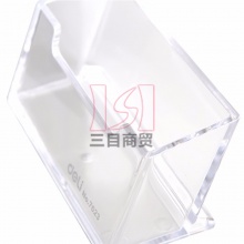 得力名片座7623 103.5*45.5*50.5mm  透明亚克力 24个/箱
