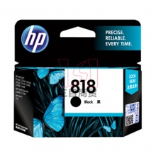 惠普原装墨盒HP818(CC640ZZ) 黑色 适用于HP喷墨打印机HPD1668 D2568 D2668 200页