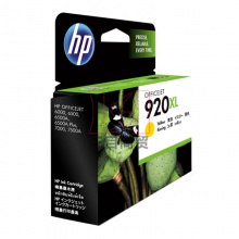 惠普原装墨盒HP920XL(CD974AA)大容量 黄色 适用于HP喷墨打印机6000/7000/6500/7500 700页