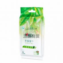 心相印袋装茶语湿巾纸XCR001 不含酒精茶香 10+2片/包 96包/件