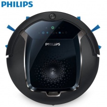 飞利浦（PHILIPS） 扫地机器人家用智能规划吸尘器 全自动清洁扫地机 地宝 深黑和金铜色FC8820/81