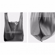 绿延小垃圾袋  32*60cm 带拎手 50个  捆  黑色
