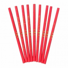 中华全红铅笔120 红色 10支/盒
