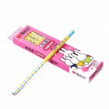 晨光铅笔MF3200米菲六角热转印沾顶 HB 黄杆 12支/盒