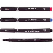 三菱 PIN05-200 针管水性纤维笔 0.5MM 黑色 12支/盒