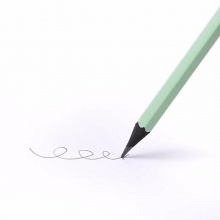 晨光铅笔AWP30827炫彩六角黒木木杆铅笔HB 12支/盒