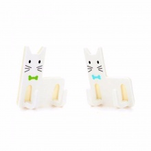 茶花 29681K 帅气猫粘钩 2只/组