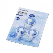 茶花 2920 花类强力粘钩 3只/组 样式随机 