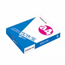 齐心优快宝白色复印纸C4874-5 70g A4规格复印纸A4复印纸 5包/件