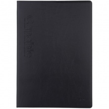 晨光皮面笔记本APYLL488(雅致办公) A5-76页 雅纹黑色