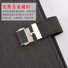 喜通皮面活页笔记本A25-878 A5-6孔 180页 棕色