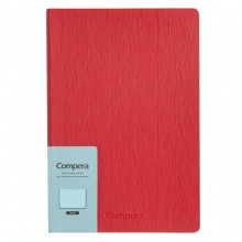 齐心 C8032 皮面笔记本 A5-154 70g米黄色纸 Compera手帐系列 红色