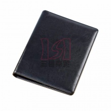 博文 7851 皮面活页笔记本 A5-6孔90张 黑色80g道林纸
