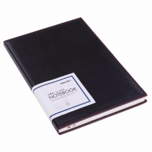 得力 22236 皮面笔记本 25K-80张 205*143mm 黑色