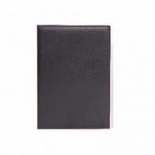 得力 22236 皮面笔记本 25K-80张 205*143mm 黑色