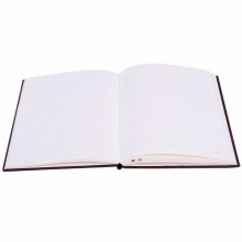 得力 22237 皮面笔记本 16K-80张250*175mm  棕色