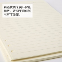喜通皮面笔记本活页芯16-26A B5-26孔250*175mm 90页道林纸