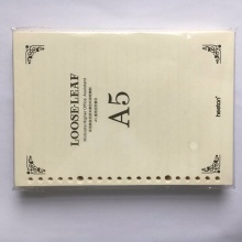 喜通皮面笔记本活页芯25-20A 25K-20孔205143mm 90页道林纸